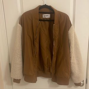 BB Dakota Sherpa bomber jacket from Anthropologie